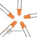 LED - Diffused - 3mm - Orange(pack of 5)